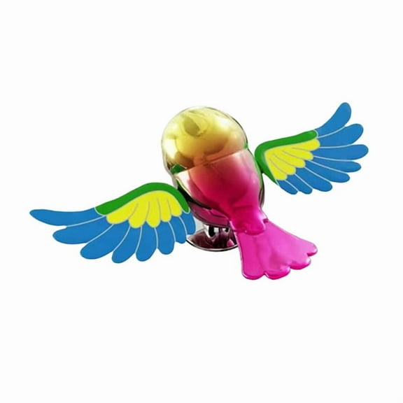 Qonioi Simulated Birds Car Ornament, Flying Bird Decoration for Helmets Rearview Mirrors Vehicle Decor, Car Bird Toy, Auto Accessory