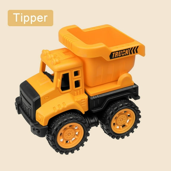Qonioi Simulation Engineering Vehicle Toy, Excavator Bulldozer Model for KidsConstruction Play, Toy Construction Vehicle, KidsEngineering Toy