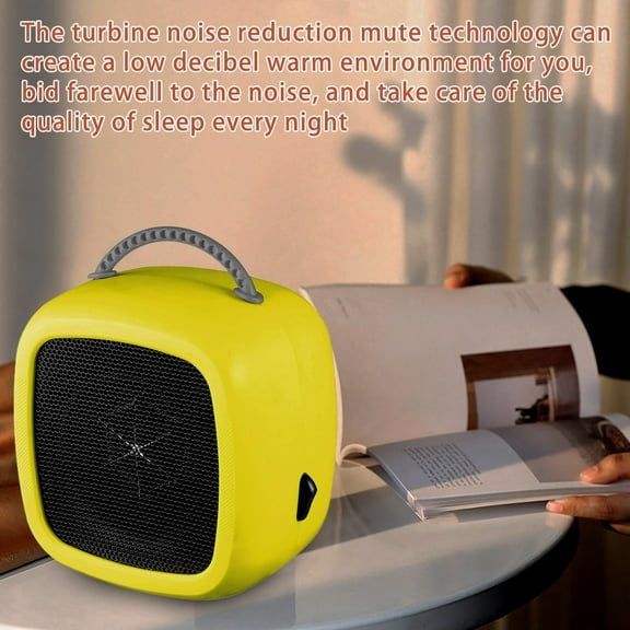Qonioi Small Desktop Heater, Portable Mini Warm Blower for Home Dormitory, Ceramic Heater, Personal Heater, Space Heater