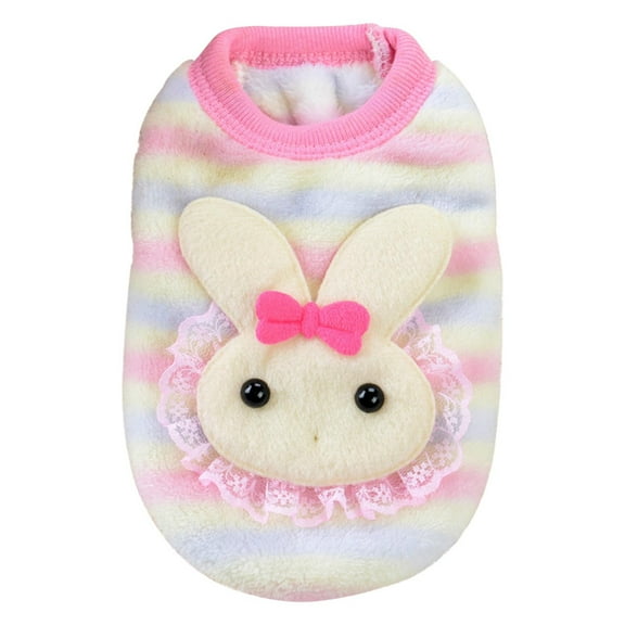 Qonioi Small Dog Sweaters, Warm Flannel Coat for Teacup Chihuahua Puppy, Cute Dog Clothing, Puppy Winter Outfit