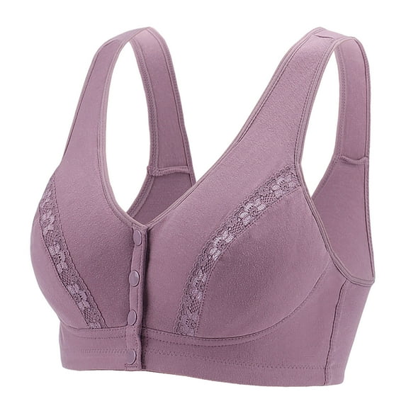 Xihbxyly Sports Bras for Women, Backless Bra Full Coverage Wirefree Sports Bralette Strappy Everyday Wear Bra Comfort Stretch Underwear