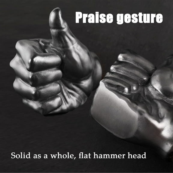 Qonioi Stainless Steel Hammer Axe Multi-Purpose Tool, Survival Camping Hatchet with Wooden Handle, Multipurpose Hammer Axe Tool for Home Outdoor Car Decoration Gifts