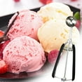 thumbnail image 1 of Qonioi Stainless Steel Ice Cream Scoop, 3-Size Cookie Dough Scooper with Spring Release, Ice Cream Scoop, Kitchen Scoop, 1 of 6