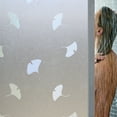 thumbnail image 1 of Qonioi Static Cling Frosted Window Film, 45x200cm PVC Privacy Glass Sticker, Bathroom Window Film Thermal Insulation Sun Protection Reusable, 1 of 7