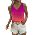 thumbnail image 1 of Tank Top for Women, Womens Summer Tops Basic Tanks V Neck Sleeveless T Shirts Print Tanks Tops and Blouse Shoulders Knotted Casual Camisole Fashion Floral Print Tops Return Pallets #3, 1 of 7