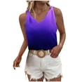 thumbnail image 1 of Qonioi Tank Top for Women, Womens Summer Tops Basic Tanks V Neck Sleeveless T Shirts Print Tanks Tops and Blouse Shoulders Knotted Casual Camisole Fashion Floral Print Tops Returned Pallets #1, 1 of 7