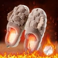 thumbnail image 1 of Qonioi USB Heated Slippers, Winter Electric Foot Warmer with Heating Pads, Washable Indoor Heating Shoes for Office Home Computer Use, 1 of 5