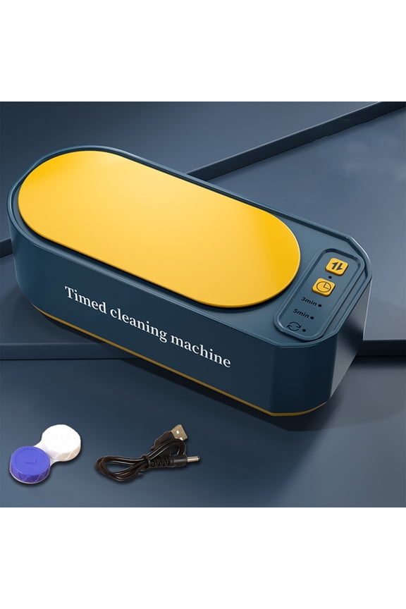 Ultrasonic Jewelry Cleaner, 535ML Large Capacity Portable Cleaning Machine, 3-Speed Frequency Timer Function for Rings Glasses Watches Denture Household