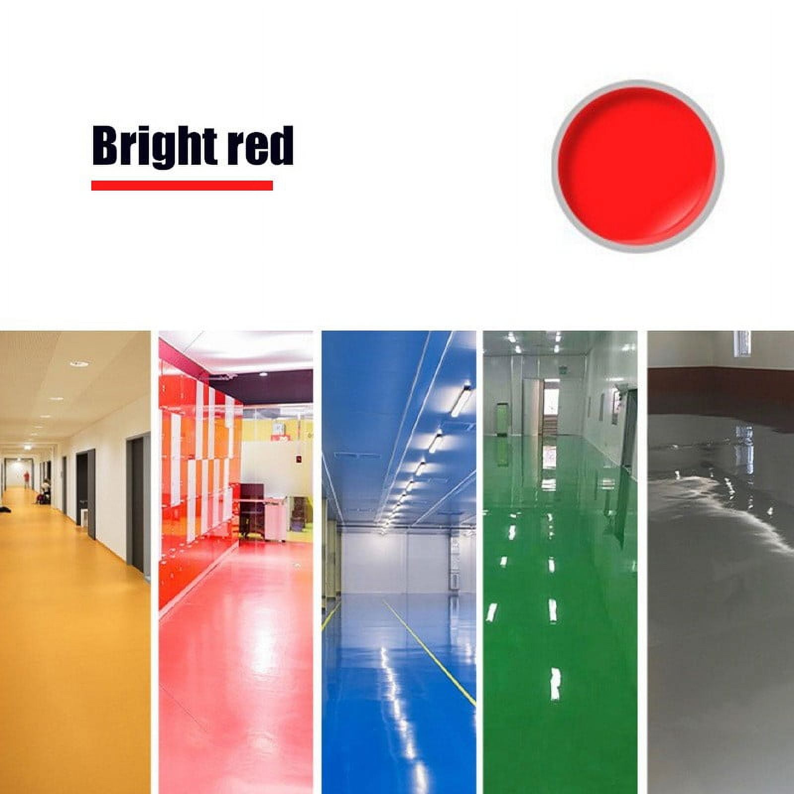 Qonioi Water-Based Floor Paint, 500ml Slip-Resistant Epoxy Coating for ...