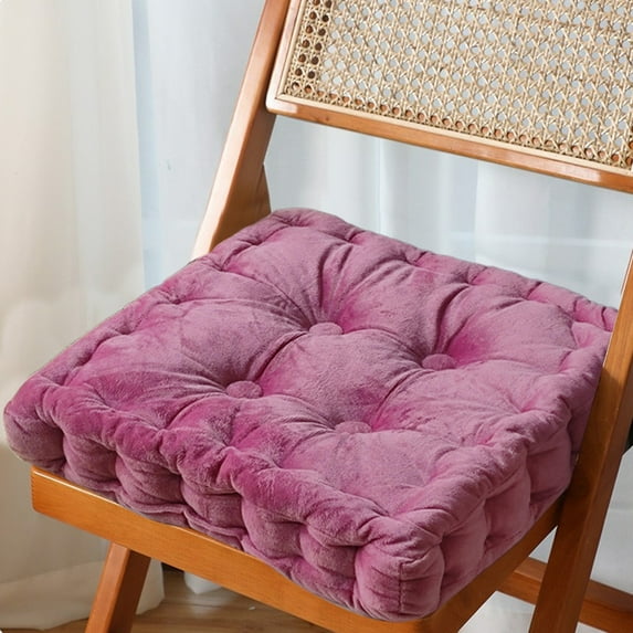 Qonioi Winter Floor Cushion, 16 Inch Square Plush Pillow for Window Seat Bedroom, Lumbar Support, Comfort Cushion