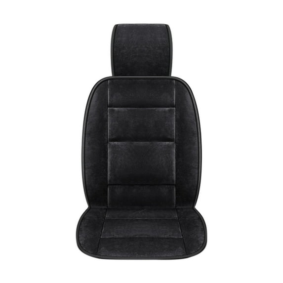 Qonioi Winter Short Car Seat Cushion Thickened Warm Pad, Comfortable Polyester Seat Cover for Car Truck SUV, Cold Weather Driving Accessory