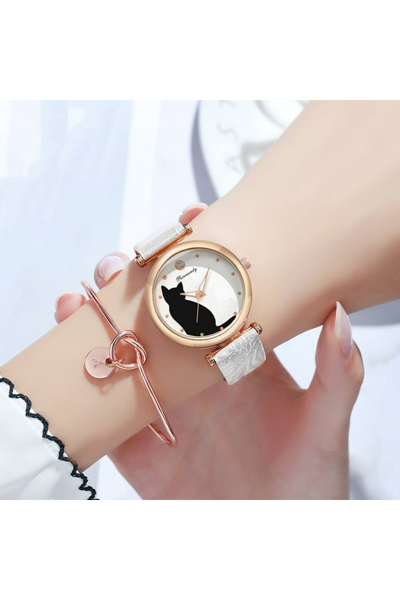Women's Casual Bracelet Watch, Quartz Analog Wristwatch with Mesh Band, Fashion Business Dress Watch for Women Office Party Daily Wear