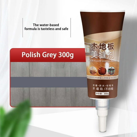 Qonioi Wooden Floor Gap Filler, Seam Sealant for Beautiful Stitching and Consistent Color, 300g Wood Floor Repair Kit for Gaps and Cracks, Easy Application No Mess