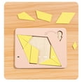 thumbnail image 1 of Qonioi Wooden Tangram Puzzle, Adult Decompression Brain Teaser Toy with Multiple Difficulty Levels, Logic Puzzle, Wood Brain Game, 1 of 3