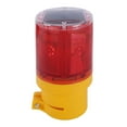 Qooltek Solar Powered LED STF9 Strobe Warning Light Garden Lamp