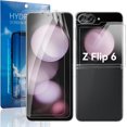 thumbnail image 1 of Qoosea 2+2+2 Pack for Samsung Galaxy Z Flip 6 Screen Protector, 2 Pack Inner Screen Flexible Film + 2 Pack Back Screen Protector Tempered Glass + 2 Pack Camera Lens Protector Accessories, 1 of 8