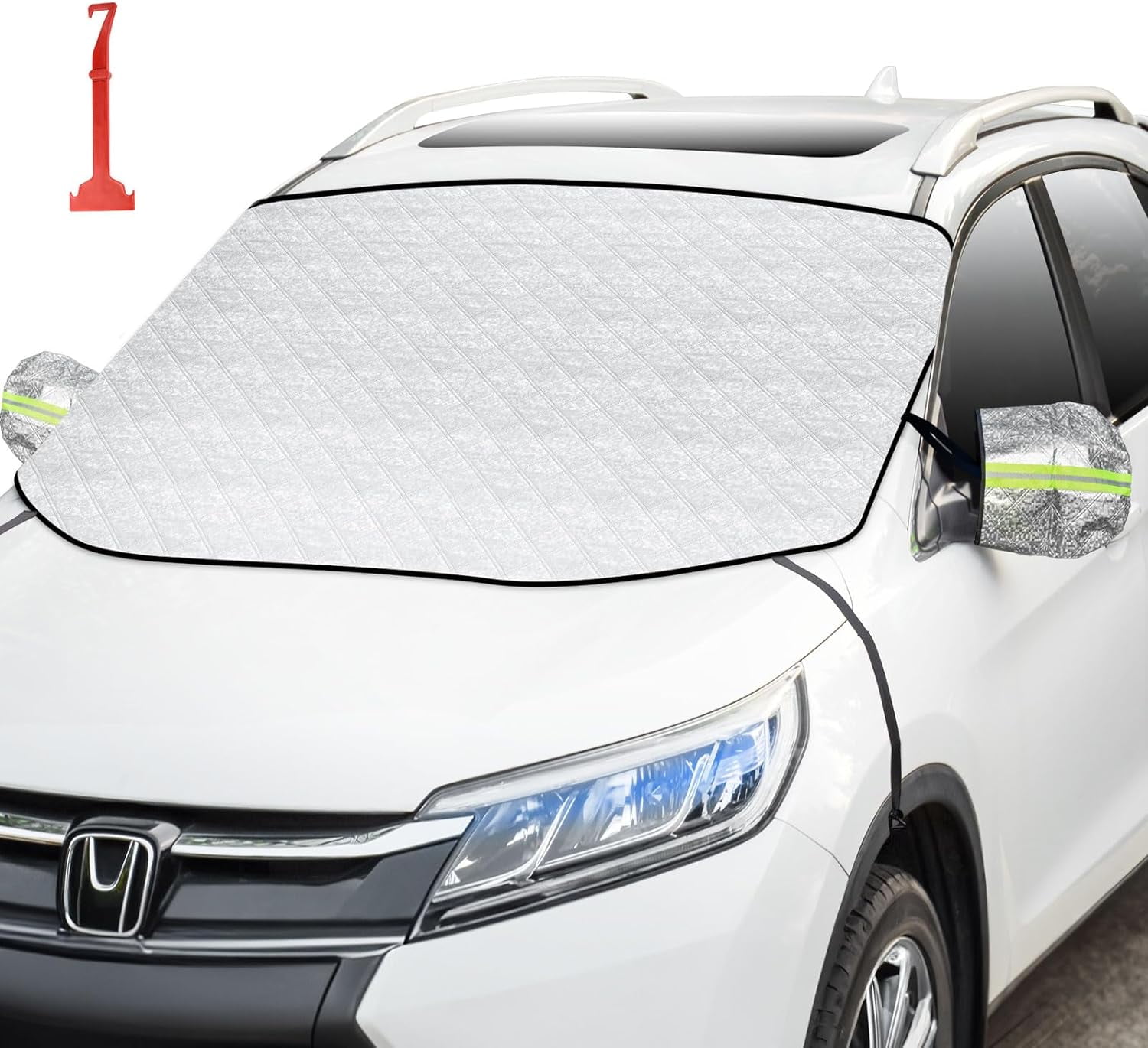 1 Pack Car Full-Coverage Windshield Snow Cover, 69 x 42 All
