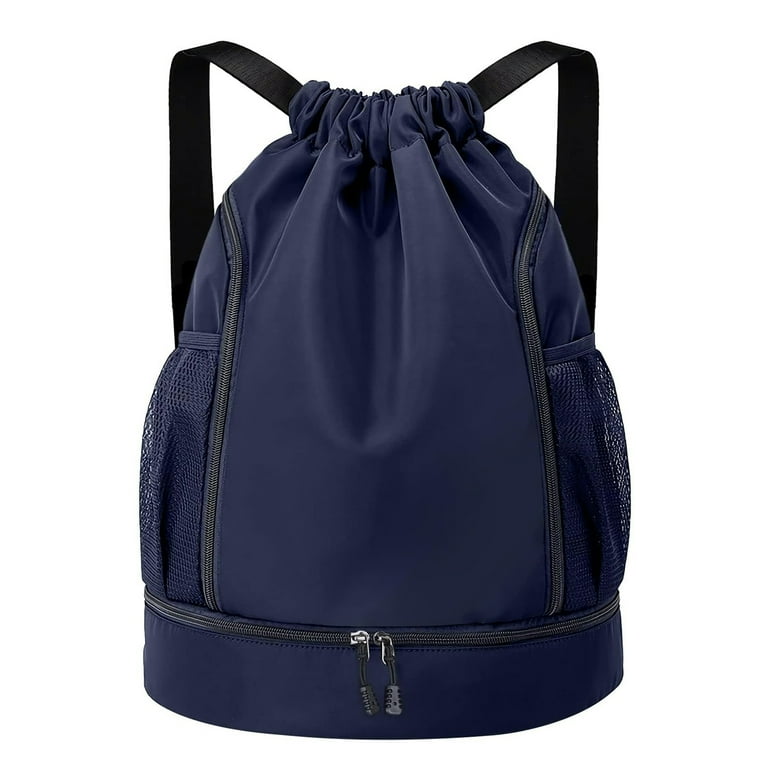 Qoosea Athletic Drawstring Backpack, Waterproof Gym Bag with Qoosea Athletic Drawstring Backpack, Waterproof Gym Bag with