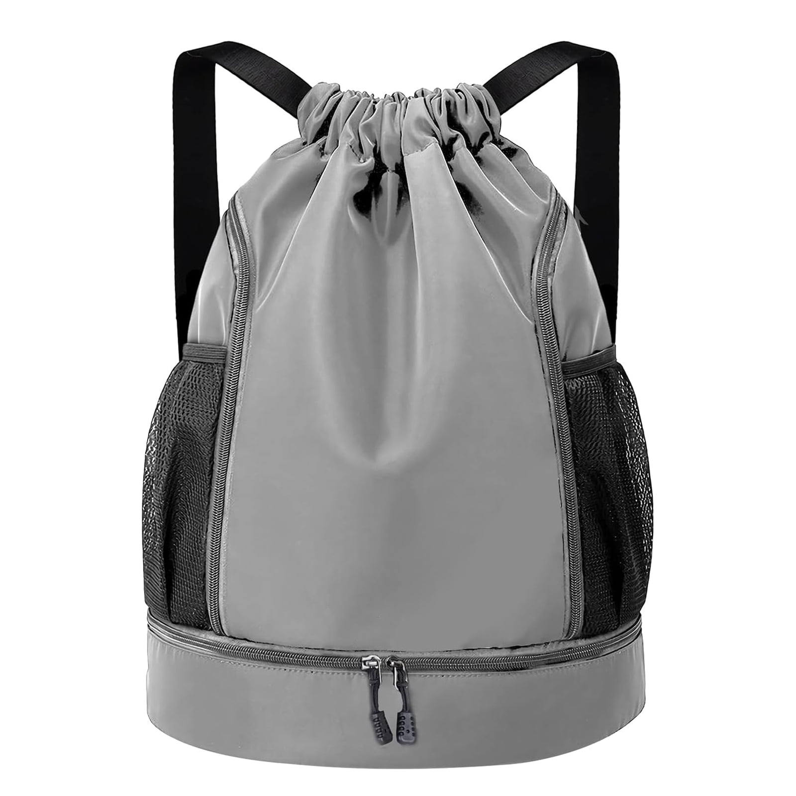 Qoosea Athletic Drawstring Backpack, Waterproof Gym Bag with Qoosea Athletic Drawstring Backpack, Waterproof Gym Bag with