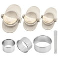 thumbnail image 1 of Qoosea Dumpling Maker Set, Empanada Maker Press with Dough Cutter, Dumpling Mold Set for Pierogi, Pastelitos, Calzone, Turnovers, Chinese Dumpling 3 Sizes-Beige, 1 of 9