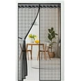 thumbnail image 1 of Qoosea Magnetic Screen Door with Heavy Duty Magnets, Self Sealing Mesh Screen Curtain with Hooks, Full Frame Hands Free Magnetic Door Screen Closure Fit Door Size 36 x 82 Inch, 1 of 7
