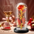 thumbnail image 1 of Qoosea Mothers Day Gifts, Artificial Flowers Eternal Red Rose Butterfly Led Lights, Birthday Gifts for Women Valentines Day Decorations Room Decor, 1 of 8