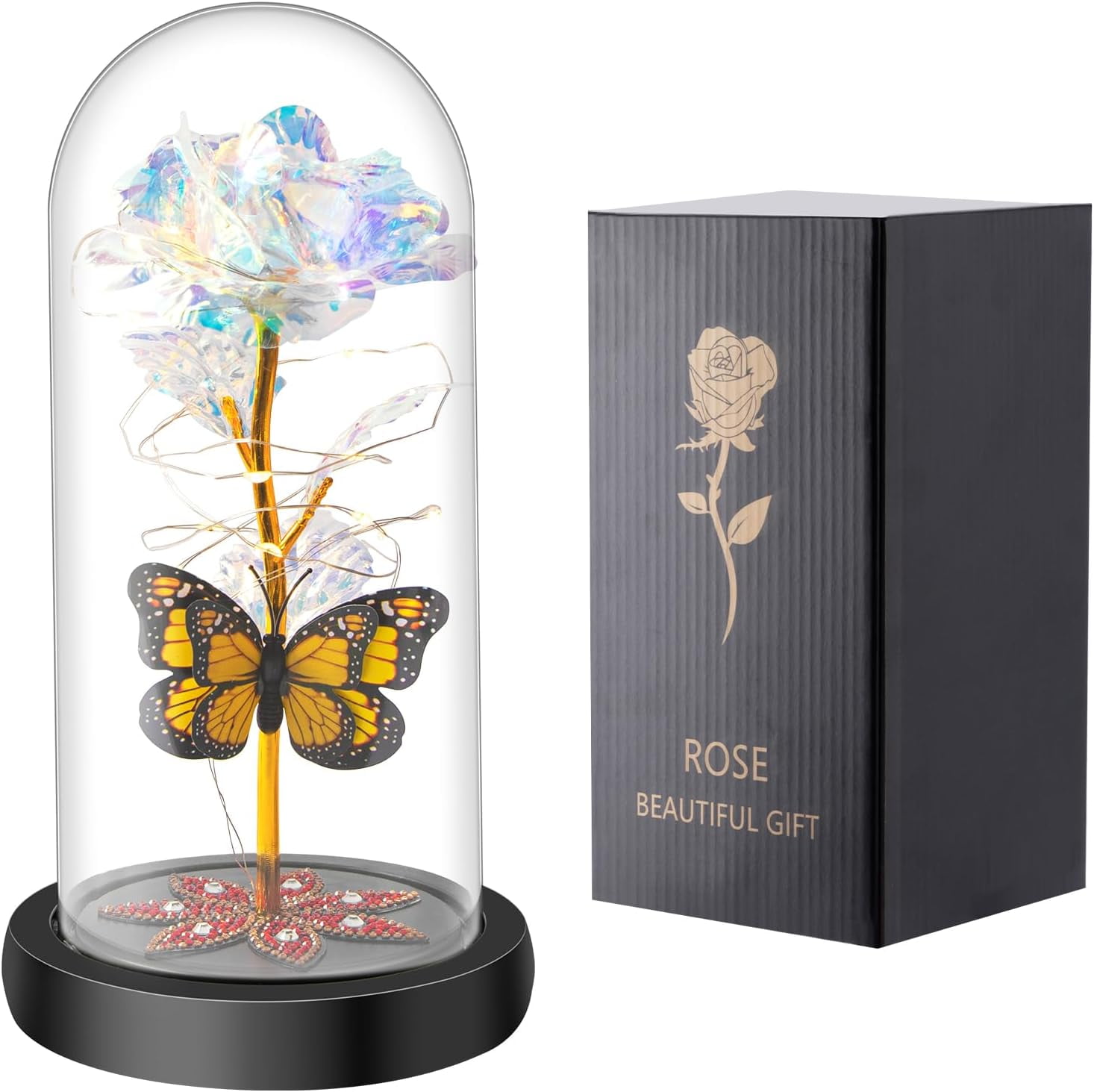 Qoosea Rose Flower Gifts For Women Mothers Day Eternal Rose With Qoosea Rose Flower Gifts For Women Mothers Day Eternal Rose With