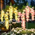thumbnail image 1 of Qoosea Solar Flowers Lights Outdoor Decorations, Garden Light Waterproof for Outside Yard Decor Led Plant Lamp Patio Lawn Grave Backyard Pathway Decorative 2 pack Pink Yellow, 1 of 8