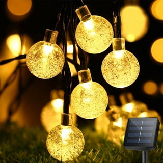 QiShi Garden Solar String Lights, 22.96ft 50 LED Solar Fairy Blossom Flower  for Indoor, Outdoor, Patio, Lawn, Garden, Christmas, and Holiday Festivals