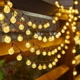 Qoosea Solar String Lights Outdoor Waterproof 38FT LED Patio Lights
