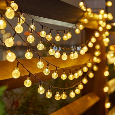 Qoosea Solar String Lights Outdoor Waterproof, 60 Lights 38FT LED Patio Lights Solar Powered for Party Yard Garden Backyard Porch Balcony
