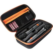 Qoosea Wireless Microphone Case for JBL Wireless 2 Microphone System, Handheld Dual Mic Case EVA Hard Shell, Portable Mic Storage Bag for Travel and GiggingBox Only