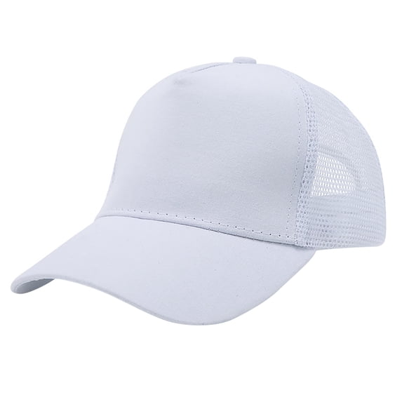 Qopobobo Baby Baseball Hat Boys Girls Caps Embroidery Baby Baseball Caps Cotton Infant Toddler Kids Hat Spring Summer Autumn White,One Size