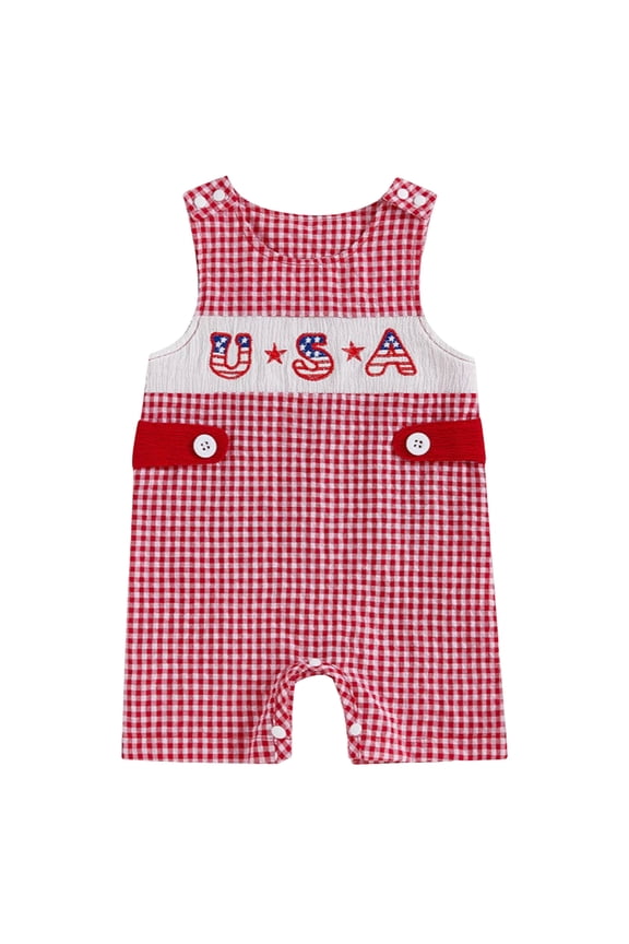 Baby Boy Beach Outfit American Flag 4Th Of July. Bodysuit Infant Hot Pink,0-3 Months