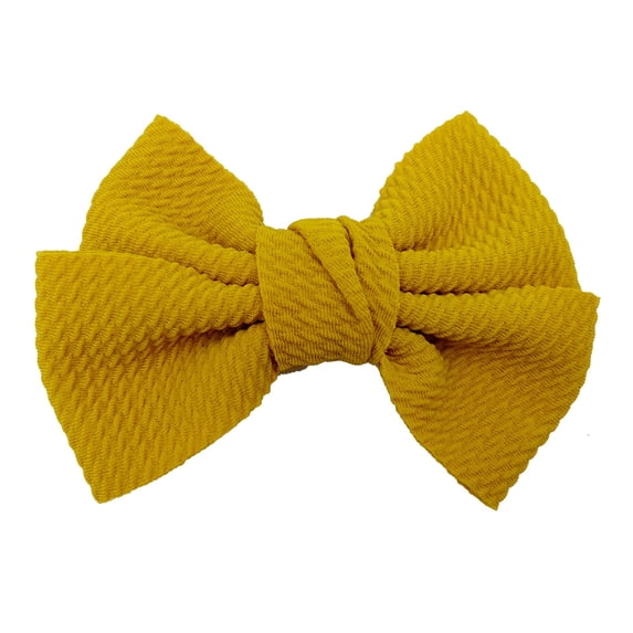 Qopobobo Baby Girl Hair Accessories Girls Hair Accessories - Small Fluffy Pom Ball Ponytail Holders and Rubber Bands for Baby Girls, Toddlers, Infants Yellow,One Size
