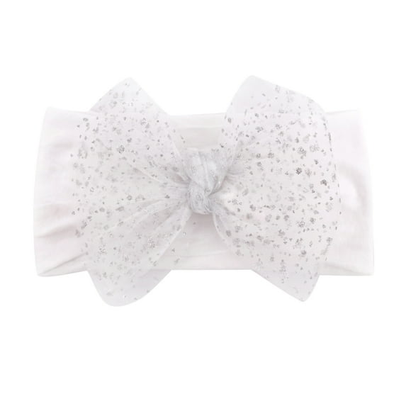 Qopobobo Baby Girl Headbands Baby Girls Cotton Hair Bows Headbands Nylon Hair Bands Hair Accessories for Newborn Kids Infants Toddlers B,One Size