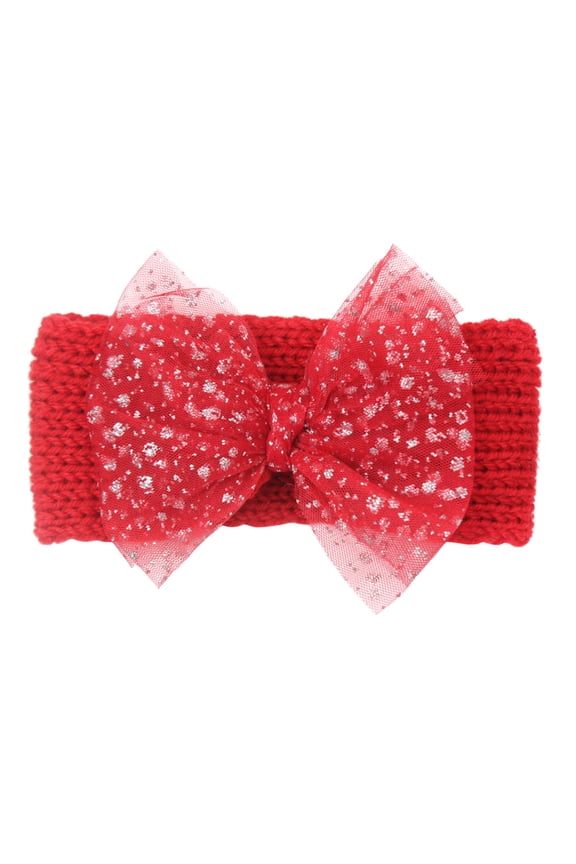 Baby Girl Headbands With Bows Baby Flower Headband and Socks: Cute Headband and Socks Sets for Toddler Newborn Infant Girl Red,One Size