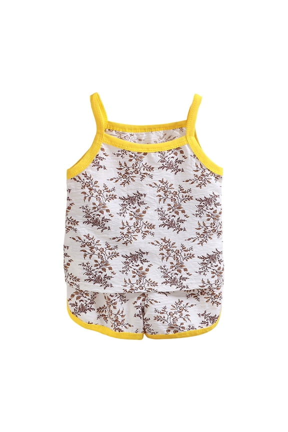 Baby Girl Outfit Photo Shoot Girl Outfits Birthday Shirt Daisy Shorts Set Toddler Kids Floral Clothes Yellow,18-24 Months