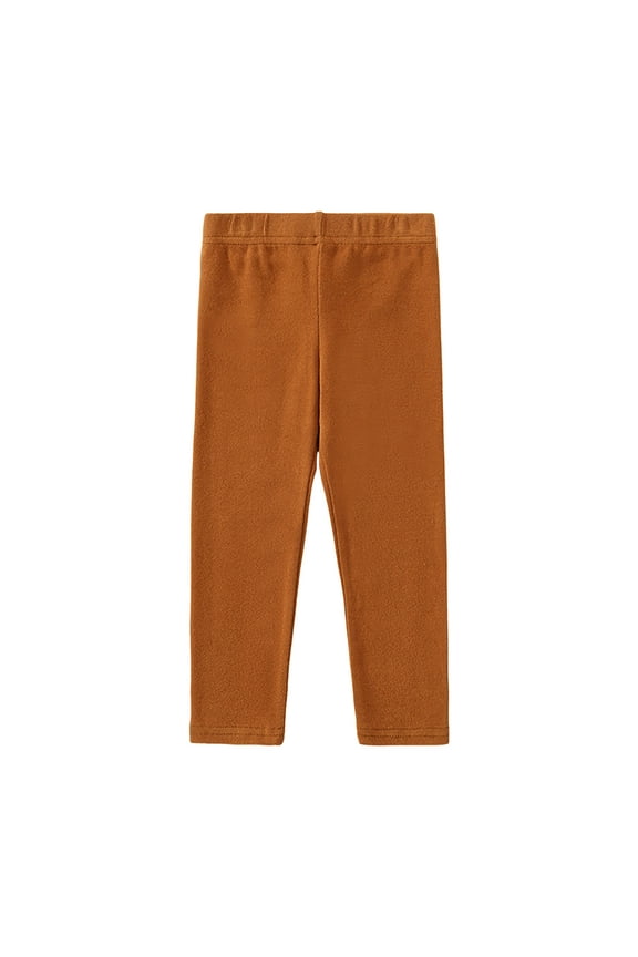 Baby Girl Pants Girls Leggings Cotton Leggings for Toddler Footless Girls Pants Stretchy Baby Girl's Pants Basic Coffee