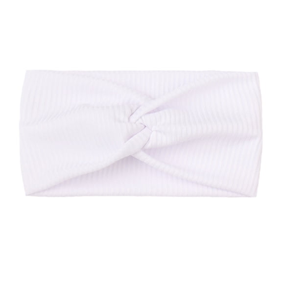Qopobobo Baby Girls Cotton Hair Bows Headbands Colors Super Stretchy Soft Knot Baby Girl Headbands with Hair Bows Nylon Head Wrap For Newborn Baby Girls Infants Toddlers Kids A,One Size