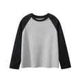 thumbnail image 1 of Qopobobo Boys Long Sleeve Boy Long Sleeve Shirt Boys Long Sleeve Shirts Cotton T-Shirts Youth Boys Long Sleeve Shirts Multipack Basic Tees Tagless Grey,14-15 Years, 1 of 3