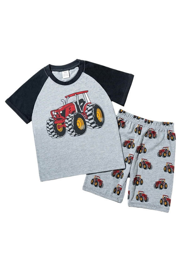 Boys Outfits Toddler Summer Clothes Baby Boy Summer Clothes Outfits Smile Cool Short Sets Black,6-7 Years