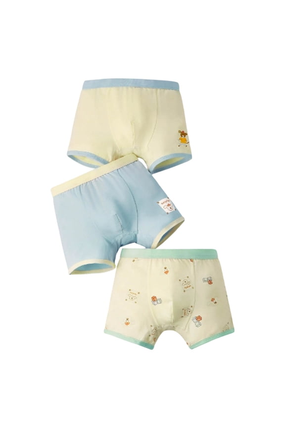 Boys Underwear Pants for Toddlers Rubber Training Pants for Toddlers Good Waterproof Diaper Cover Boy Light Blue,3-4