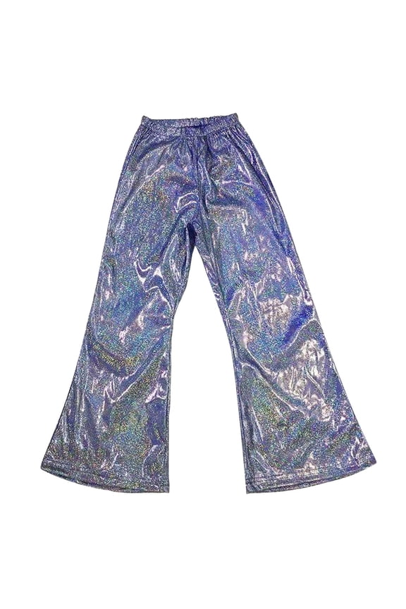 Girl Pants Girls Flare Jeans Girl Boy Plaid Pants Drawstring Summer Casual Loose Bottoms Blue,4-5 Years