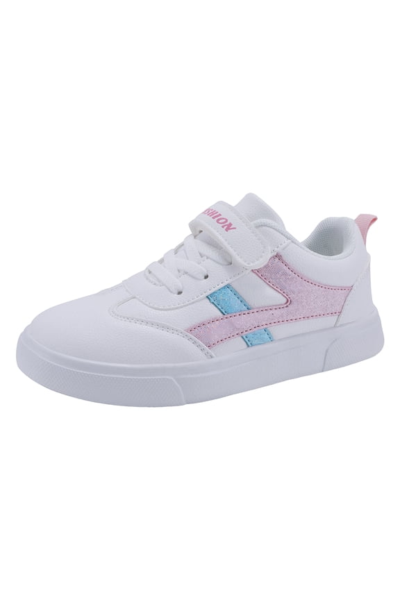 Girls Cheer Shoes Toddler Tennis Shoes Girls Sneakers for Kids Non-Slip Tennis Shoes Fashion Lightweight Breathable Running Sport Athletic Pink,2.5