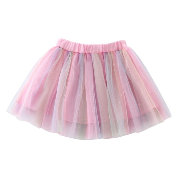 Qopobobo Girls Tulle Skirt Tutu for Toddler Girls Kids Princess Soft Puffy Tulle Dance Skirt Birthday Dress up Purple,3-4 Years