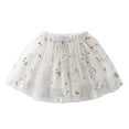 thumbnail image 1 of Qopobobo Girls Tutu Skirt Tutu for Toddler Girls Kids Princess Soft Puffy Tulle Dance Skirt Birthday Dress up White,5-6 Years, 1 of 3