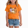 thumbnail image 1 of Qopobobo Halloween Kid Tshirt Toddler Halloween Shirts Tshirt for Girls Kids Funny Halloween Ghost Tee Tops Size 13-14 Years(Orange, 13-14 Years), 1 of 4