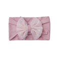 thumbnail image 1 of Qopobobo Headbands For Girls Soft Headbands Baby Girls Nylon Headband with Hair Bow Hairbands Hair Accessories for Newborn Infant Toddler Kids Light Purple,One Size, 1 of 3