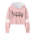 thumbnail image 1 of Qopobobo Kids Hoodie Girlss Sweatshirt Toddler Lightweight Hoodie Sweatshirt, Kids Boys Girls Sports Long Sleeve Pullover Tops Pink,6-7 Years, 1 of 3